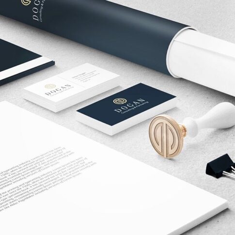 Grafisk Profil Dogan Consulting & Partnering framtagen av Wahlbergs Grafiska