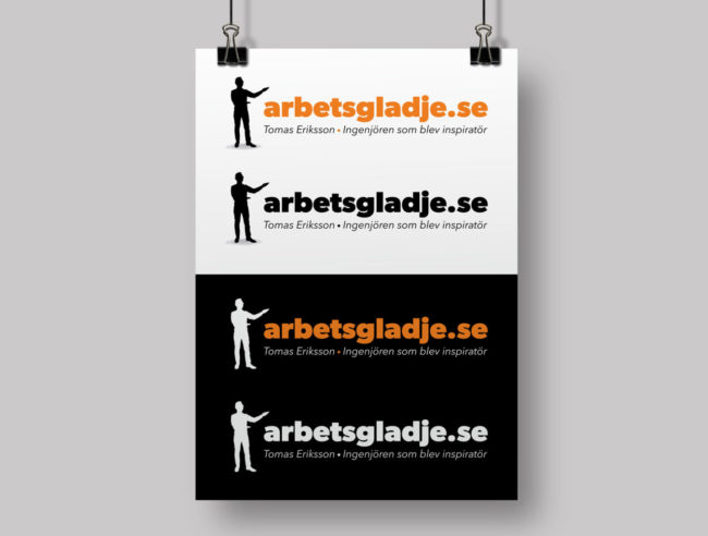 Logotyper till Arbetsgläjdje.se framställda av Wahlbergs Grafiska