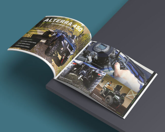 Layout till Arctic Cat ATV broschyr 2021