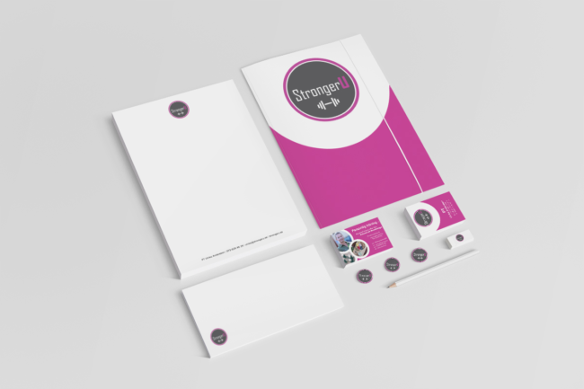 Grafisk Profil StrongerU gjord av Wahlbergs Grafiska