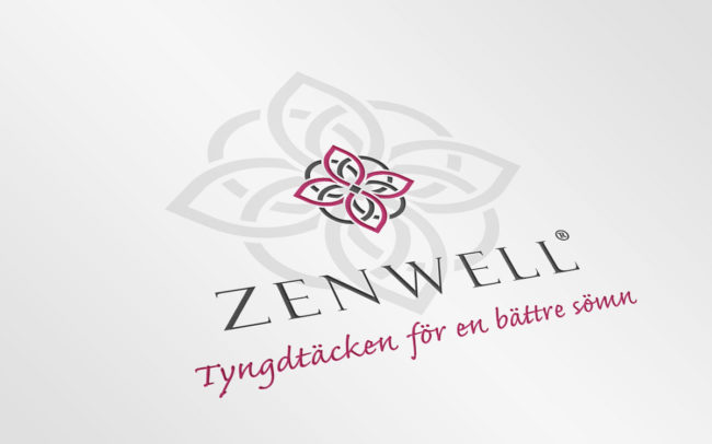 Logotyp Zenwell gjord av Wahlbergs Grafiska