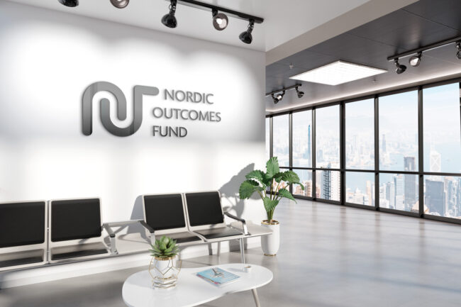 Logotyp-Nordic-Outcomes-Fund framtagen av reklambyrån Wahlbergs-Grafiska