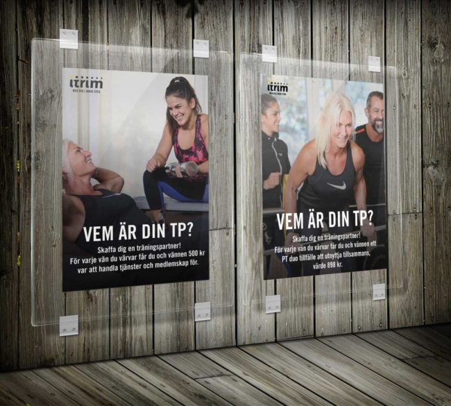 Posters till Itrim Täby gjorda av Wahlbergs Grafiska