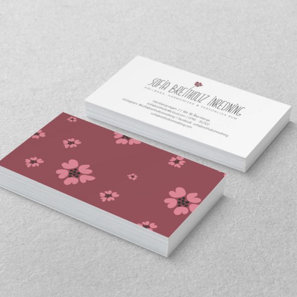 Visitkort Sofia Breitholtz Inredning