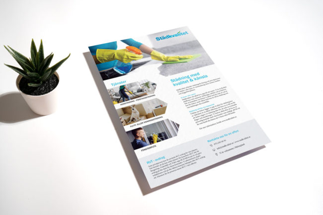 Flyer till Städbolag